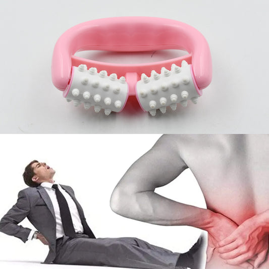Manual Round Handle Plastic 2 Rollers Massage Roller Cellulite Roller For Legs Arms Back Muscle Pain Relief And Muscle Relaxation
