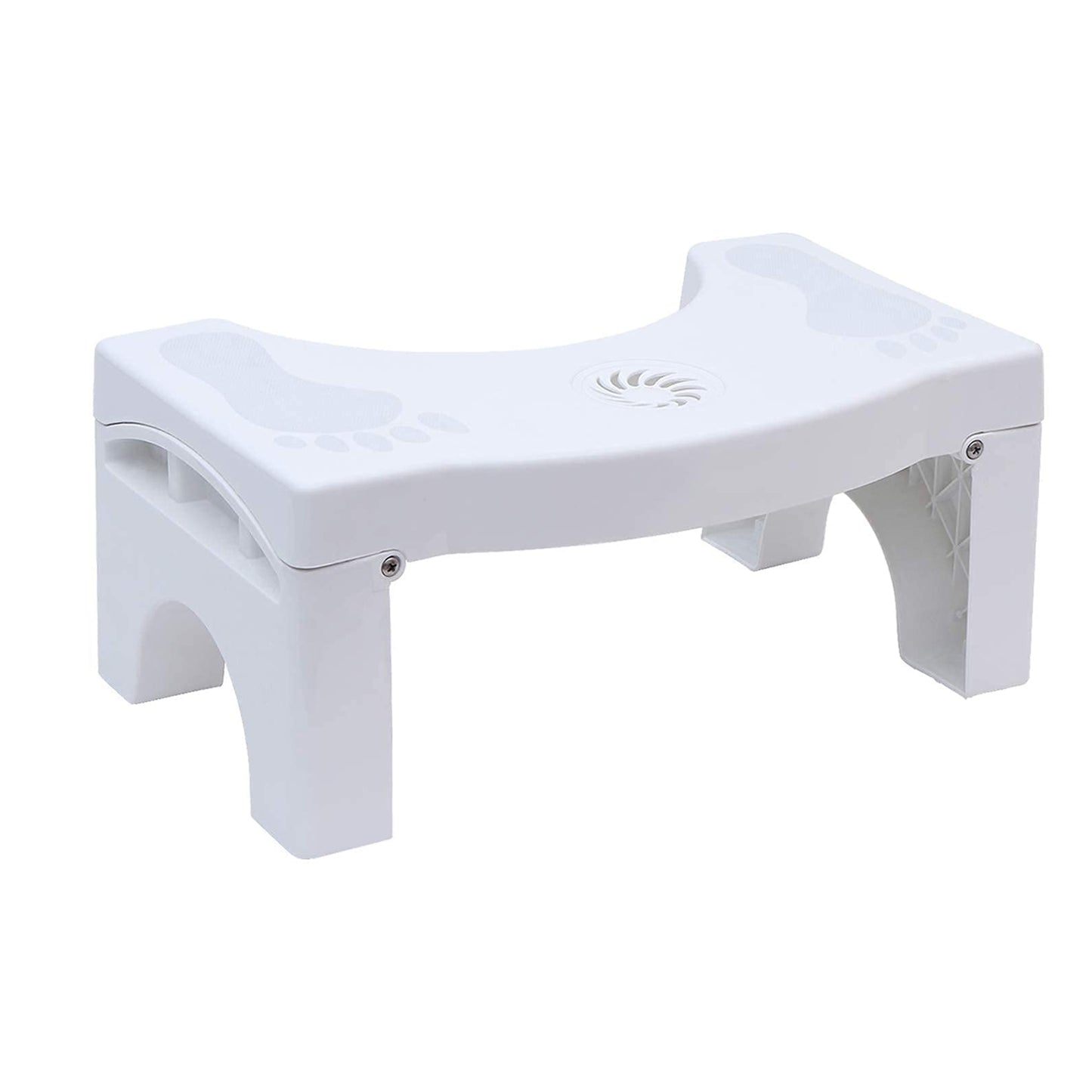 a Plastic Non-slip Folding Toilet Squat Stool - White Color