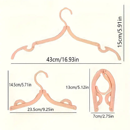 Travel Hangers Portable Folding Clothes Hangers (1 Pc)