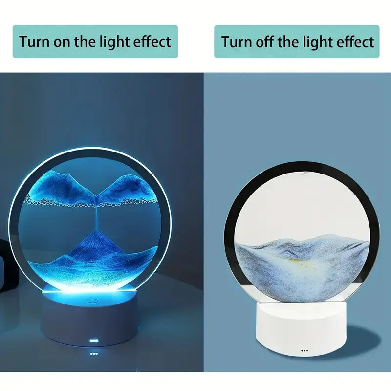 5 Color Light Moving Sand Art Picture (1 Pc)