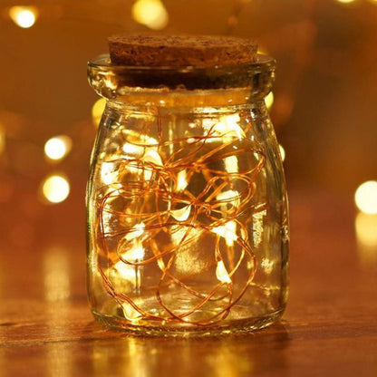 20 Led Wine Bottle Cork Lights Copper Wire String Lights Battery Powered Wine Bottle Fairy Lights Bottle