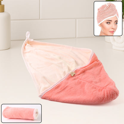 Hair Drying Magic Hair Cap Towel Wrap For Women Bath Towels (1 Pc)