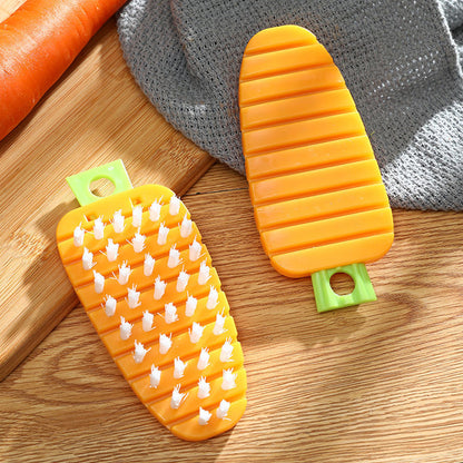 Vegetable Scrubbing Brush Vegetable Scrubber Nontoxic Fruit Brush Carrot Shape Vegetable Brush For Potato For Vegetable