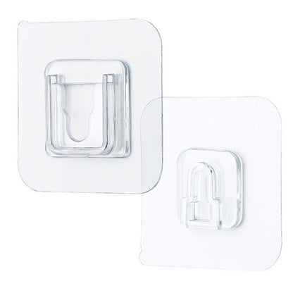 Transparent Adhesive Male Hook Used For Hanging Various Types Of Items (1pc)