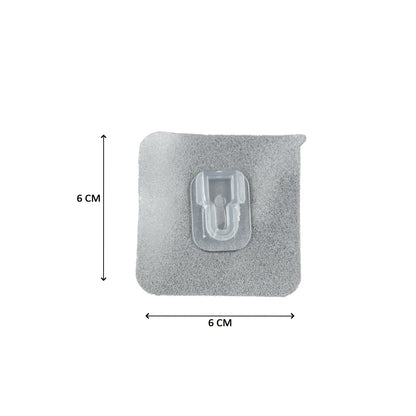 Transparent Adhesive Male Hook Used For Hanging Various Types Of Items (1pc)