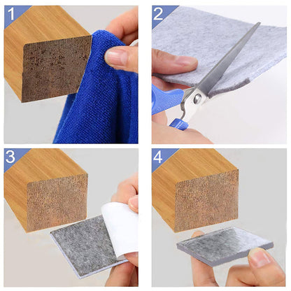 Furniture Pad Square Felt Pads Floor Protector Pad For Home  All Furniture Use (Pack Of 4 Pc)