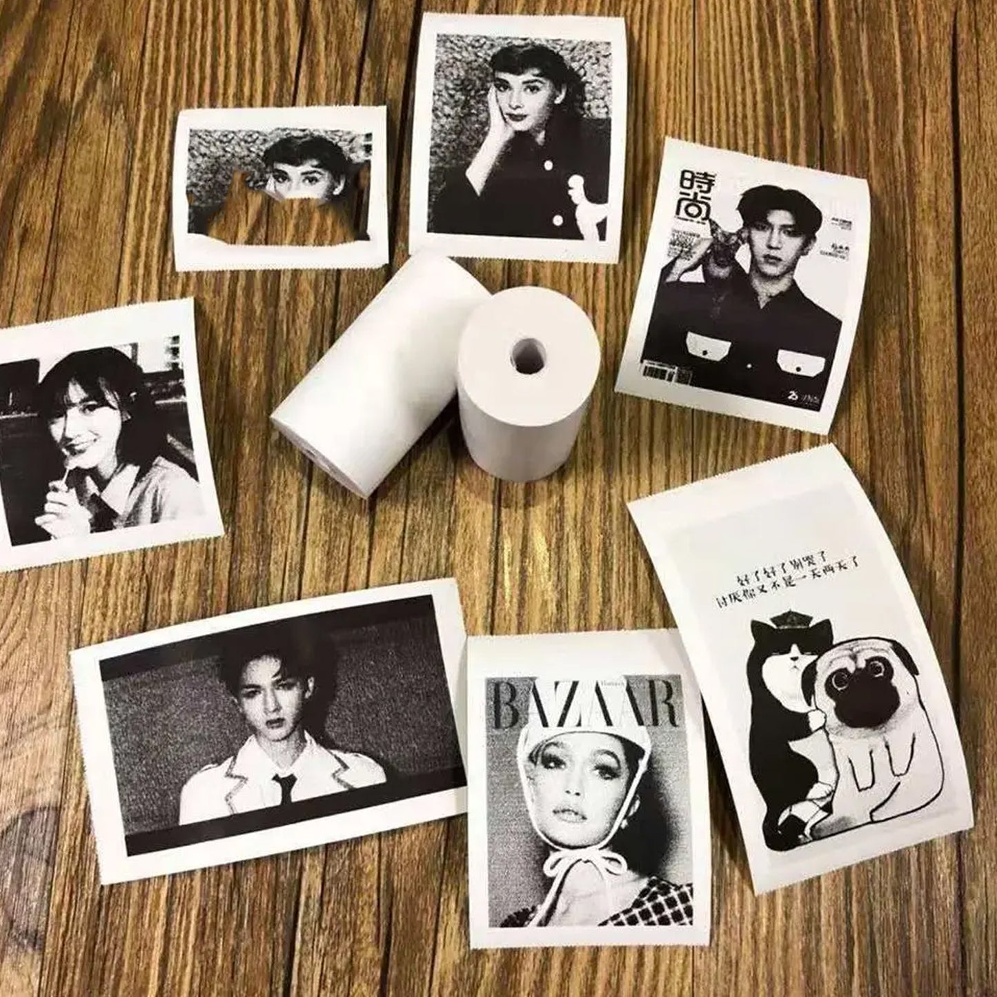 Small Thermal Printer Paper Printing Paper Roll Aging Resistant Fast Color Rendering Portable Clear Printing For Travel (1 Pc  Printing Paper Roll )