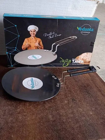 Premium Non-stick Flat Roti Tawa With Heat-resistant Handle (10 Inch  1 Pc)