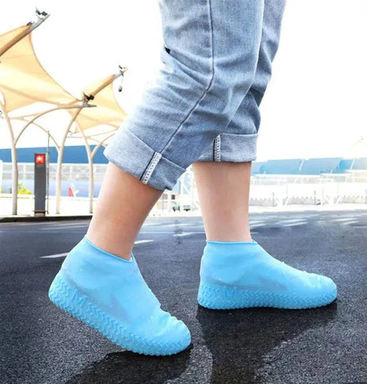 Non-slip Silicone Rain Reusable Anti Skid Waterproof Fordable Boot Shoe Cover