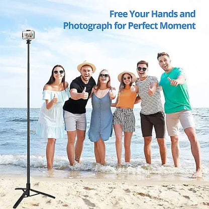 Selfie Stick With Tripod Stand (1 Pc  160 Cm Long Approx)