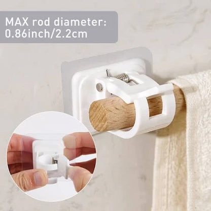 Curtain Rod Holder Self Adhesive Hooks (2 Pcs Set)