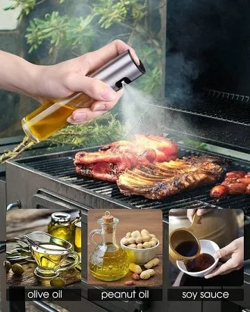 Oil Sprayer Dispenser Oil Versatile Glass Spray Bottle For Cooking  Multi Use Bottle