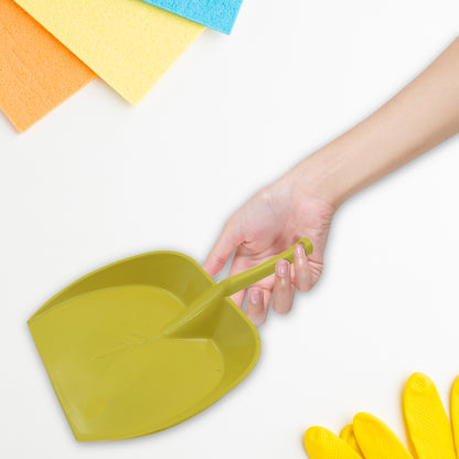 Dustpan With Long Handle Dust Collection Dust Pan Tray For Kitchen Home Office Bathroom Etc (1 Pc  Multicolor )